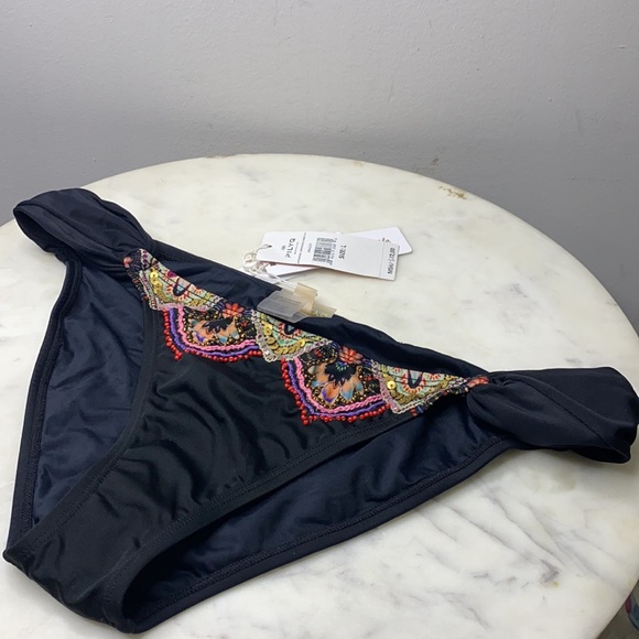 PilyQ San Sebastian Embroidered Bikini Bottom  L - Picture 4 of 8